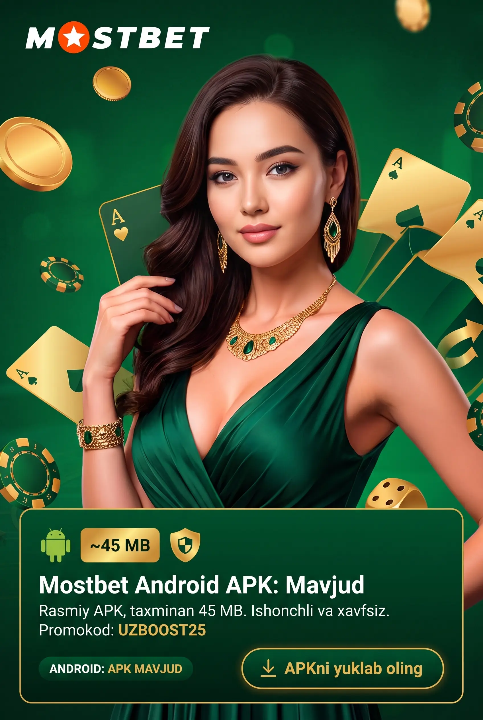 Mostbetning Android APK fayli bormi?