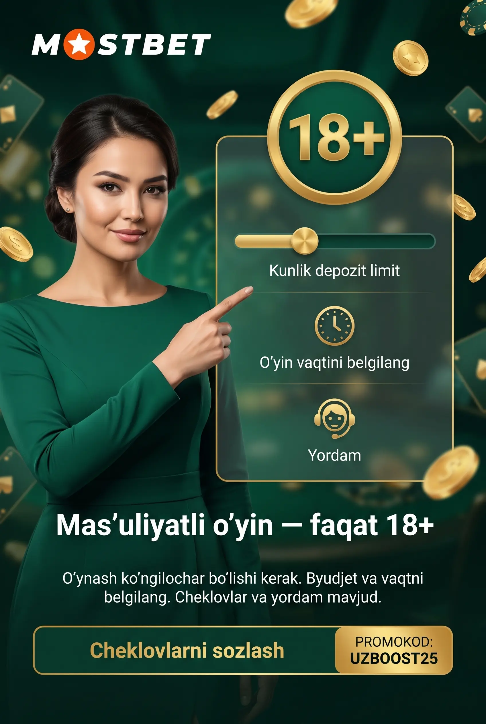 Responsible Gaming bo'limi
