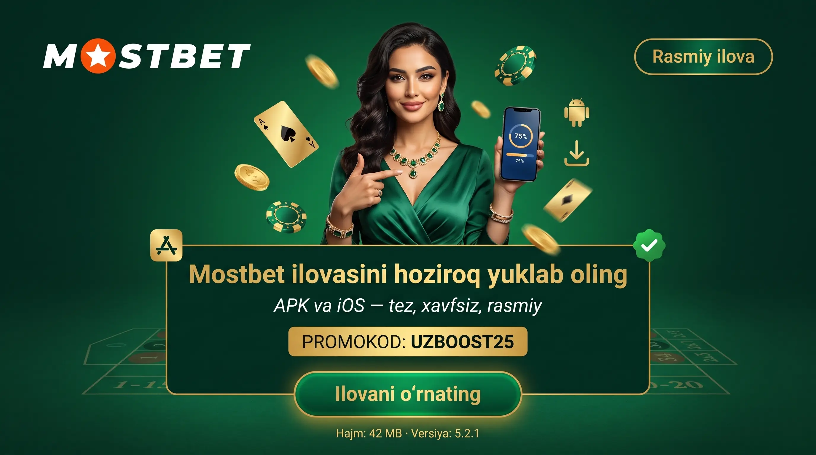 Mostbet APK va iOS ilovasi